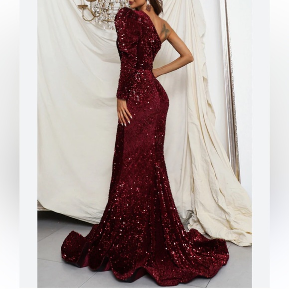 Mermaid Sequin Prom Dress - Picture 3 of 4